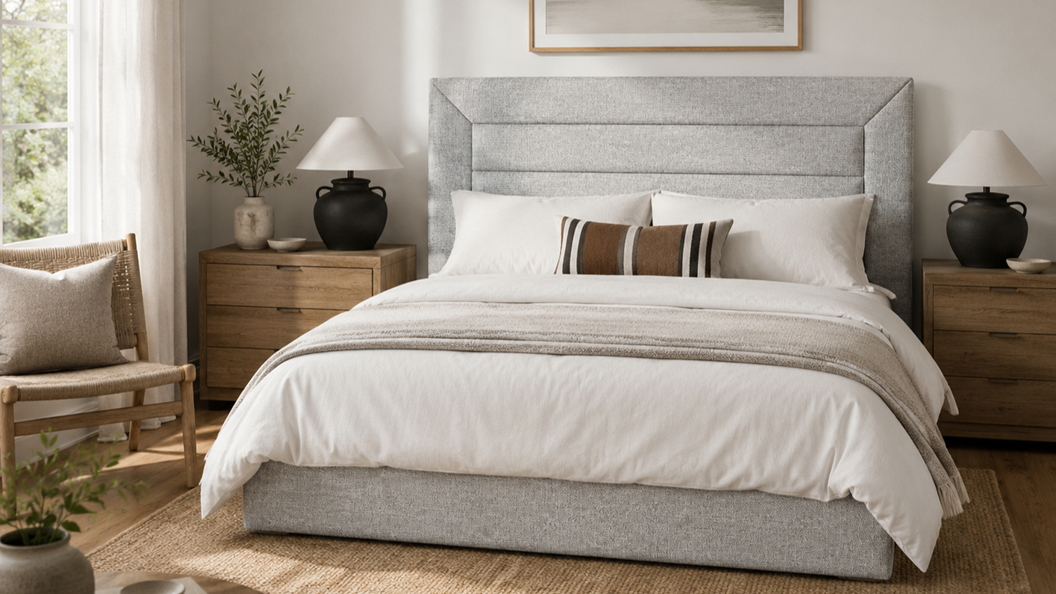 Sydney Queen Upholstered Headboard